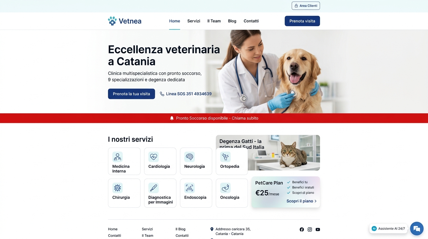 Piattaforma web Vetnea — progetto Logiqo