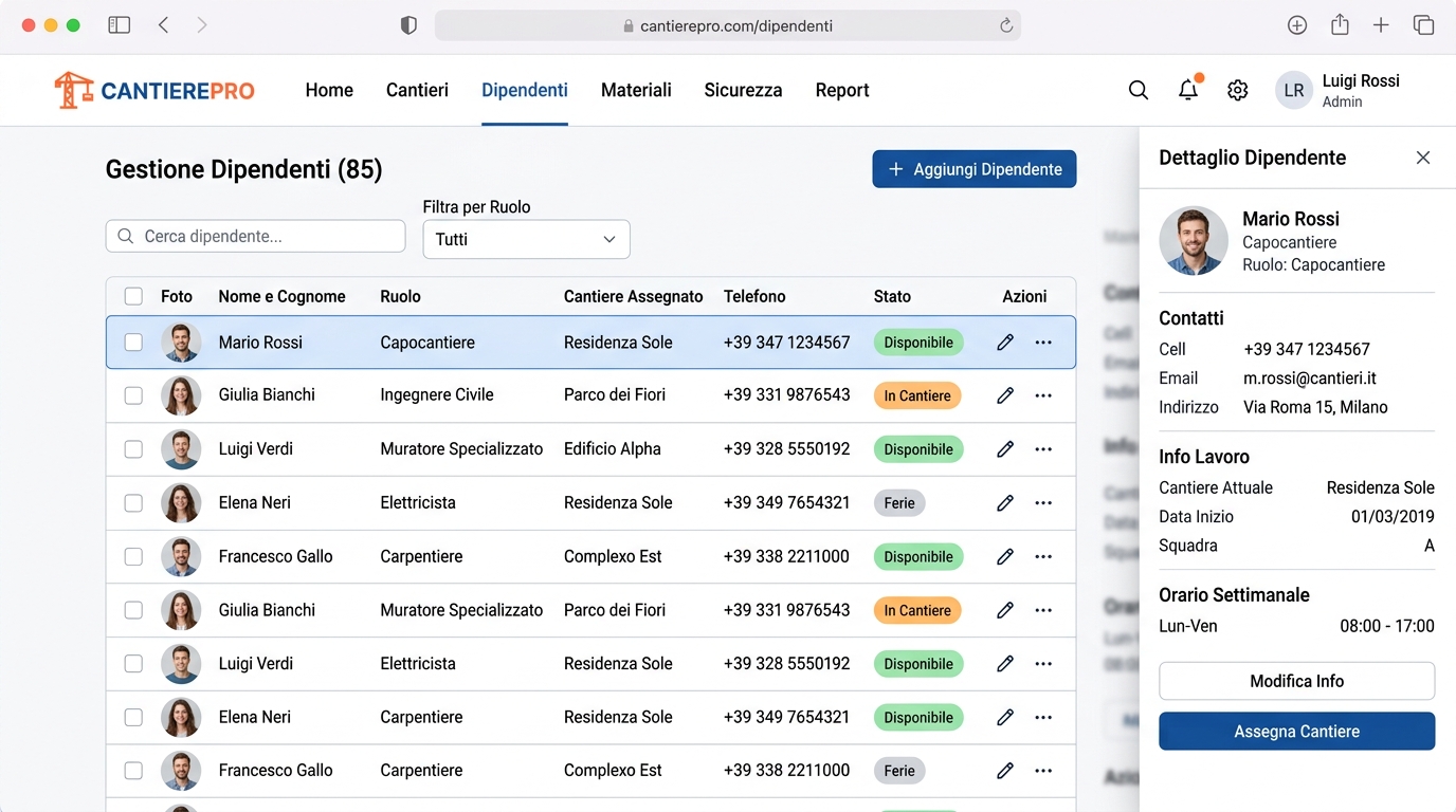 Gestione Team Desktop