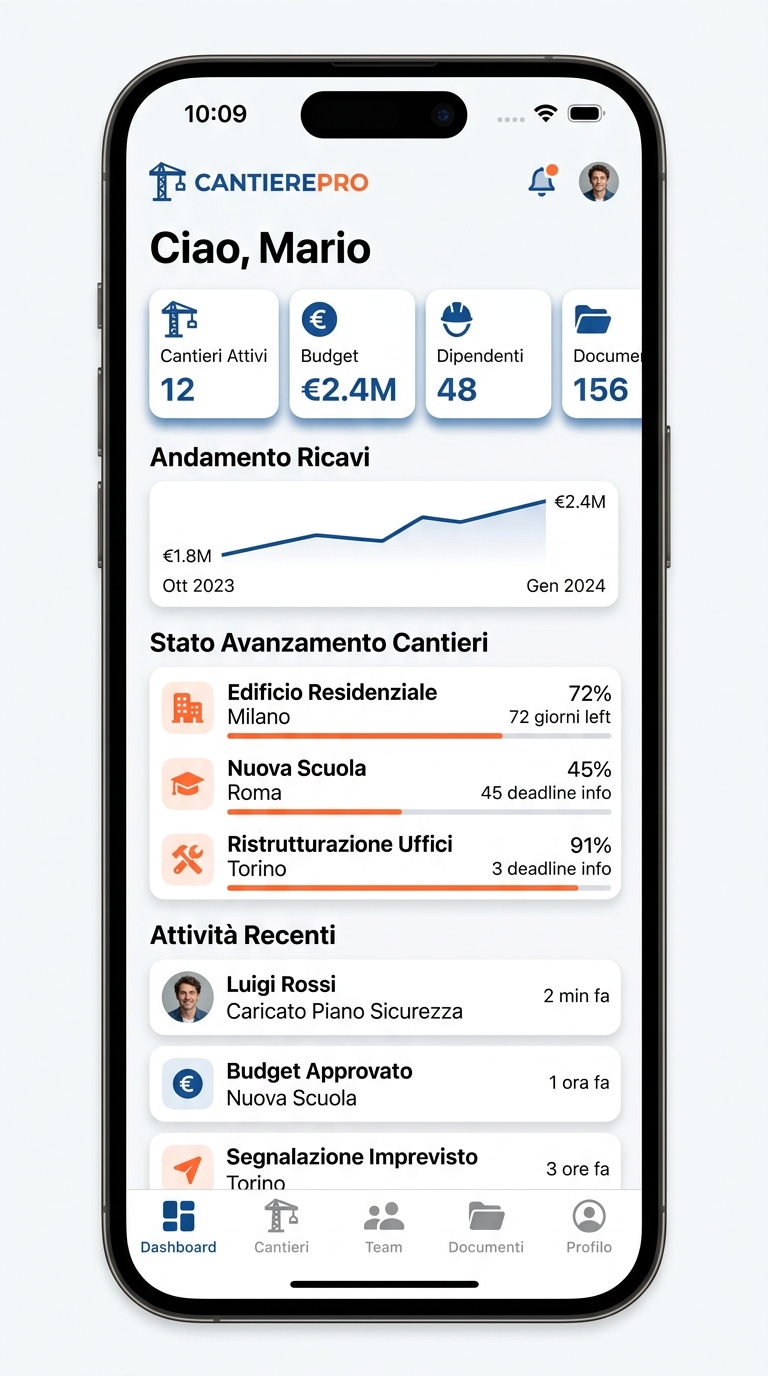 Dashboard Operativa Mobile