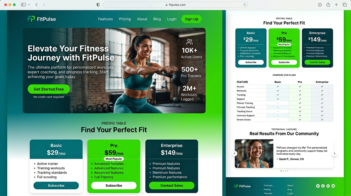 FitPulse - SaaS Platform