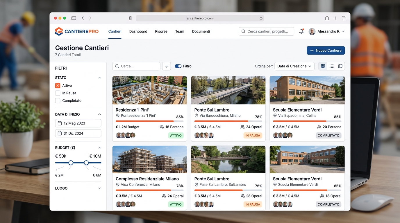 Gestione Cantieri Desktop